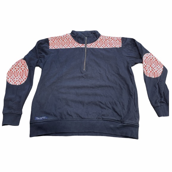 Simply Southern Jackets & Blazers - SIMPLY SOUTHERN printed yoke 1/4 zip pullover